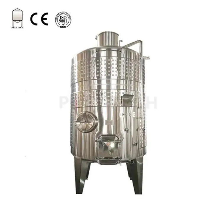 80HL liter jacketed stainless steel red wine fermentation tanks for winery with pump over function