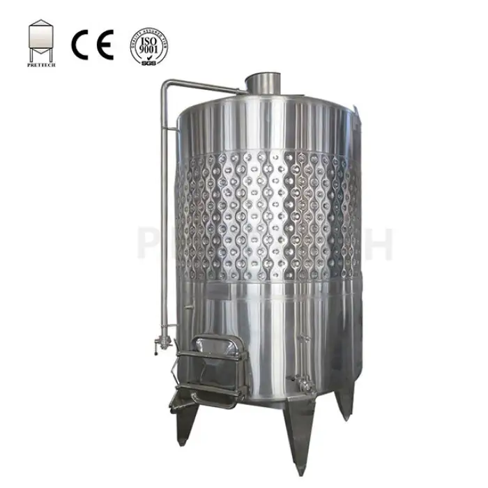 80HL liter jacketed stainless steel red wine fermentation tanks for winery with pump over function