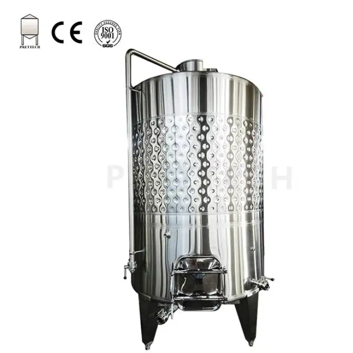 80HL liter jacketed stainless steel red wine fermentation tanks for winery with pump over function