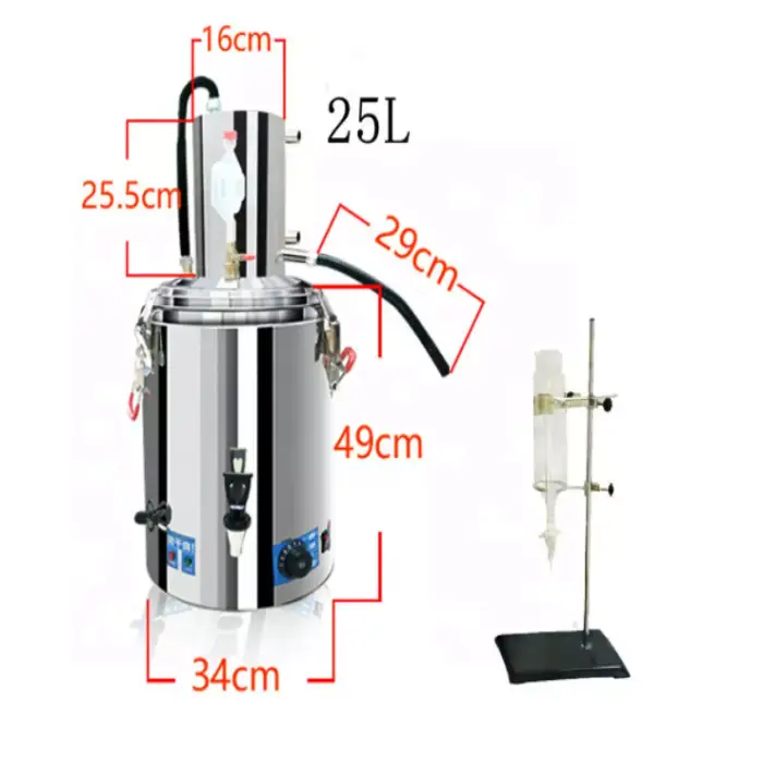 Household Wine Distiller/ Essential Flowers And Plant Essential Oil Extractor /Hydrosol Distilled Water Machine