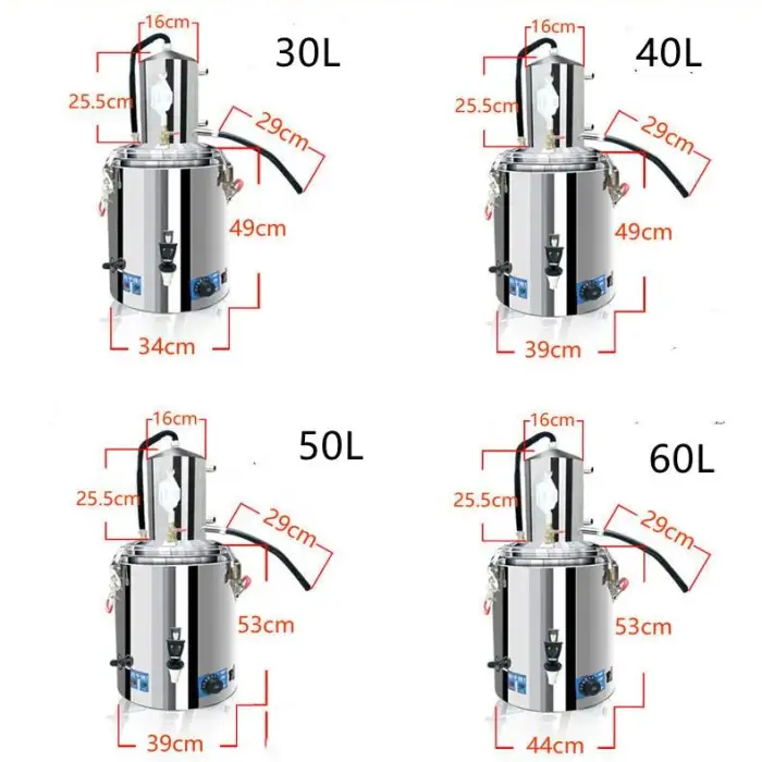 Household Wine Distiller/ Essential Flowers And Plant Essential Oil Extractor /Hydrosol Distilled Water Machine