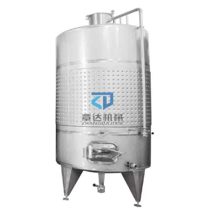 Jacketed Fermenting Equipment Steel Stainless Beverage Vessel Dry Red Wine Fermenter 1000l