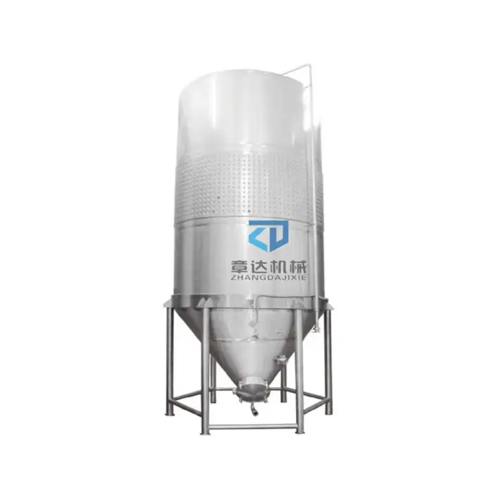 Jacketed Fermenting Equipment Steel Stainless Beverage Vessel Dry Red Wine Fermenter 1000l