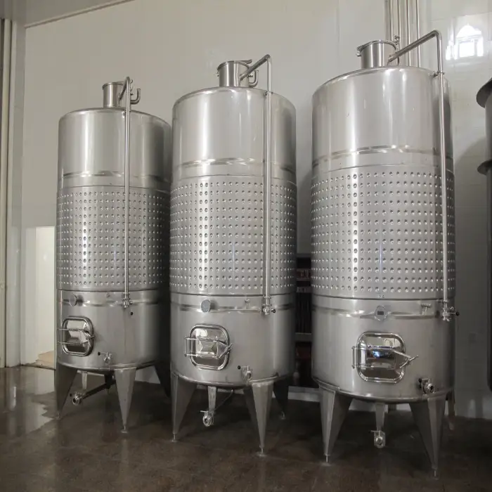 Jacketed Fermenting Equipment Steel Stainless Beverage Vessel Dry Red Wine Fermenter 1000l