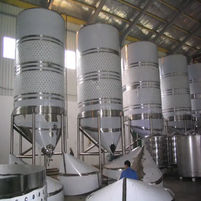 Jacketed Fermenting Equipment Steel Stainless Beverage Vessel Dry Red Wine Fermenter 1000l