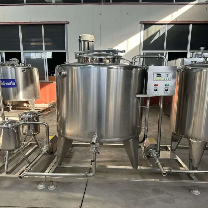 500L Fermentation Liquid Detergent Cream Homogenizing Magnetic Mixing Tank Dairy Pasteurization Line Yogurt 5000L Processing