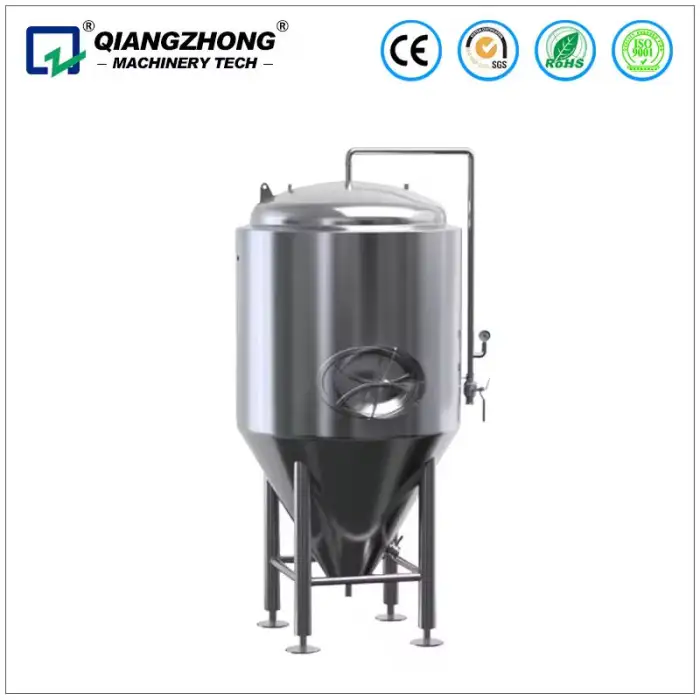 Commercial 1000L Stainless Steel Dimple Jacket Fermenter New Bright Tank for Brewery Beer Wine & Alcohol Processing