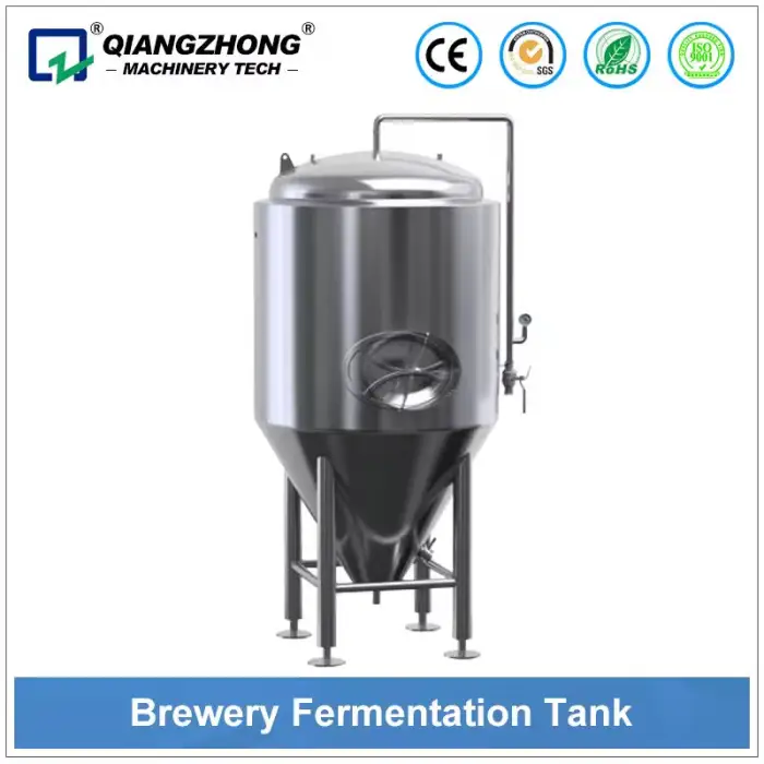 Commercial 1000L Stainless Steel Dimple Jacket Fermenter New Bright Tank for Brewery Beer Wine & Alcohol Processing