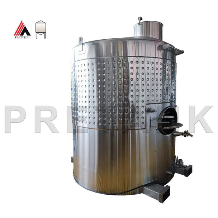 brewing wine fermenter 1000 litre stainless steel fermentation tank by forklift to move storage tank