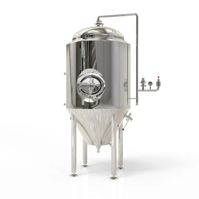 500L Stainless Steel 304 316L Jacketed Insulation Beer Brewing Equipment Conical Wine Fermentation Tank