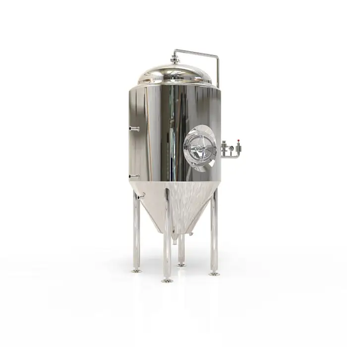 500L Stainless Steel 304 316L Jacketed Insulation Beer Brewing Equipment Conical Wine Fermentation Tank