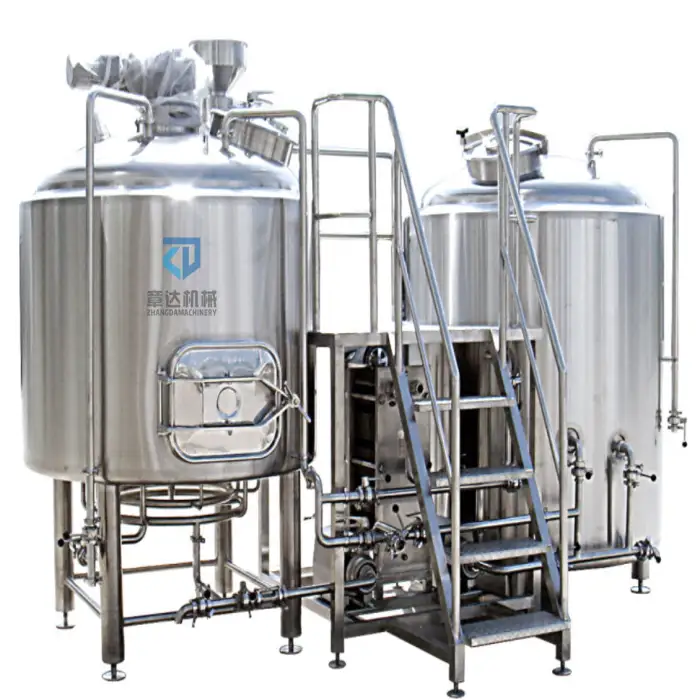 Brewhouse Stainless Steel Beer Fermentation Machine Craft Beer Brewery Equipment Turnkey Project 500L 1000L