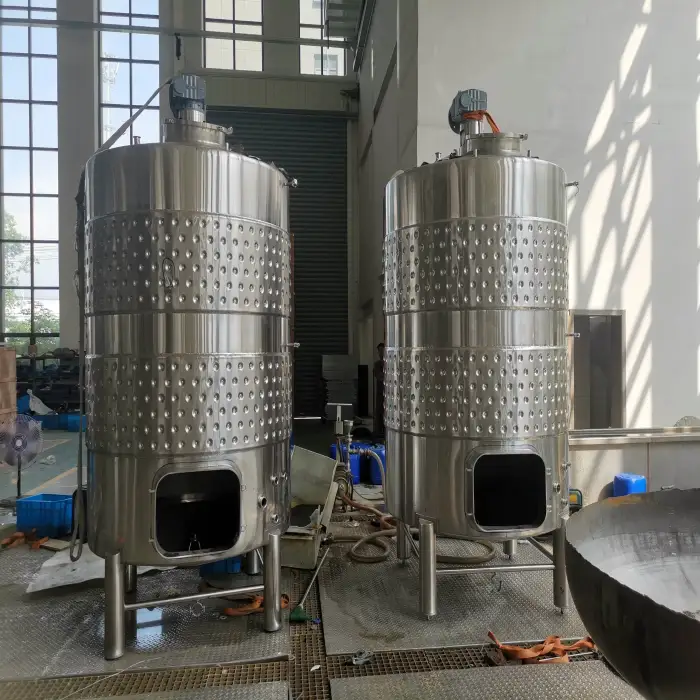 Stainless Steel Winery Fermenter Brewery Equipments Fruits Wine Fermentation Tanks