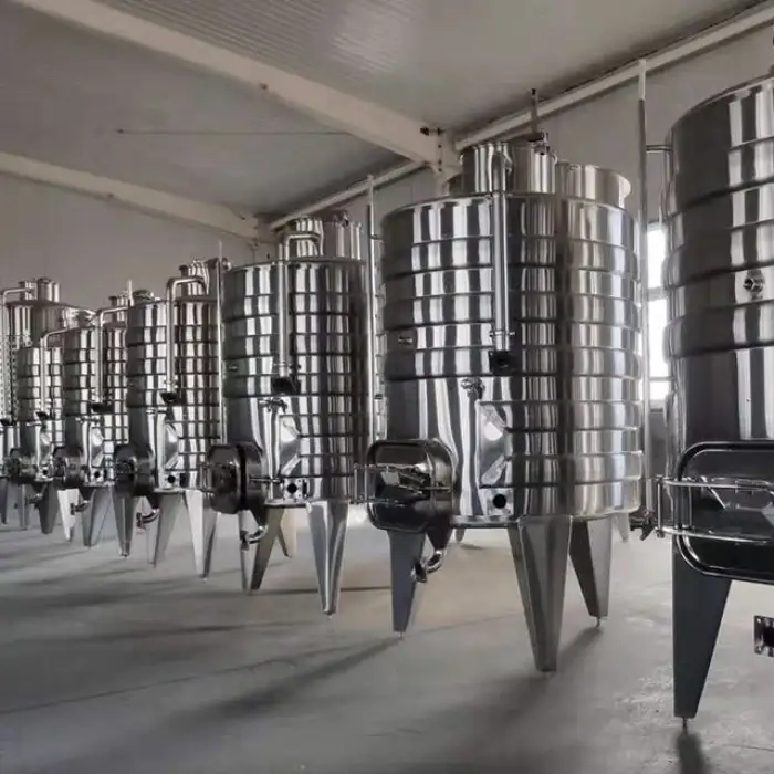 Beverage Wine Fermentation Tanks Stainless Steel Wine Fermenting Equipment