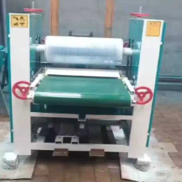 Automatic Double Sided Plywood Glue Spreader Machine Edge Banding PLC Controlled Veneer Motor Pump Bearing Engine