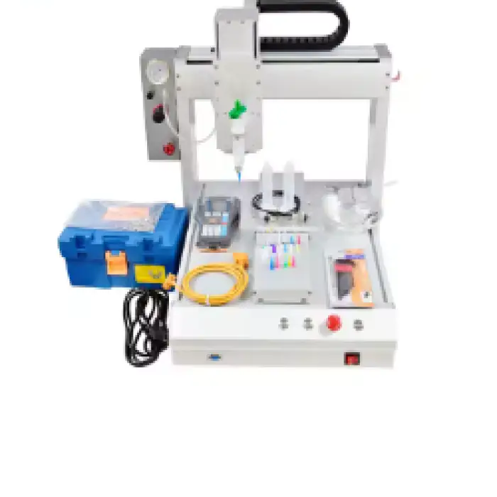 Automatic Rotating Glue Dispensing Robot 4 Axis Glue Dispenser Robot High Efficient Glue Spreader Machine