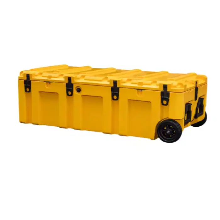 GiNT Heavy Duty 175Liter Rotomolded Plastic Storage Case Tool Box With Trolley For Truck Gor Indoor And Outdoor