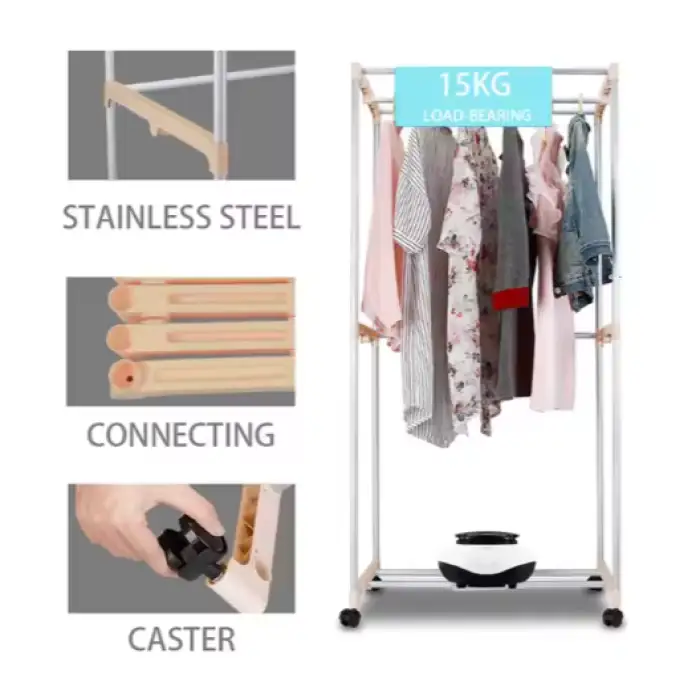 Power Drying Laundry Dry Warm Wind Speed Dryer Double Layer Clothes Dryer