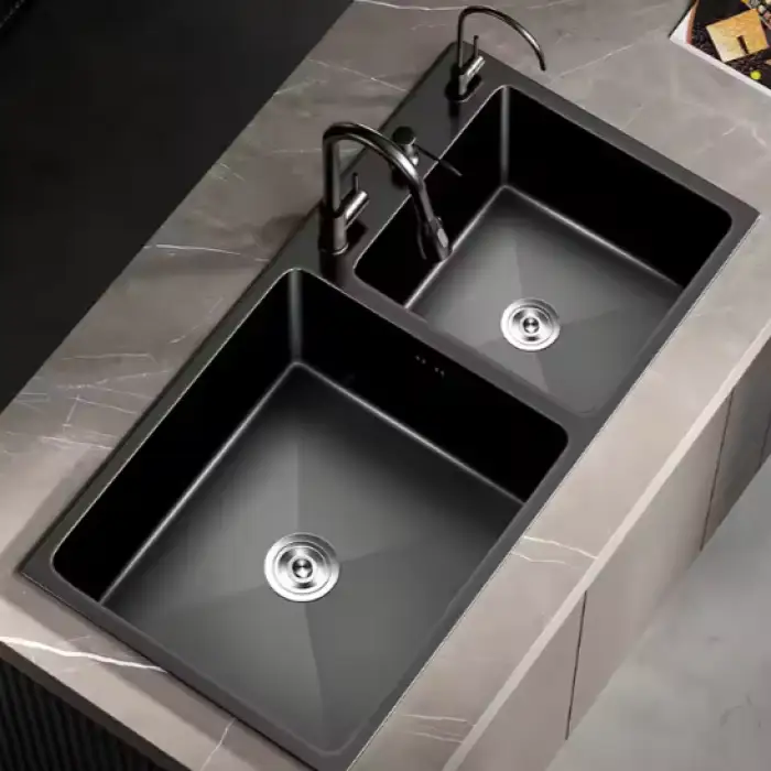 Stainless Steel Two Bowls Kitchen Sinks