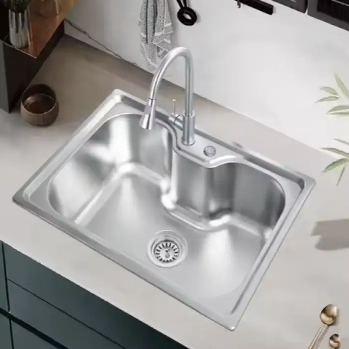 The Best Selling Rectangular Stainless Steel Customized Double Bowl Kitchen Sink Used Kitchen Sinks