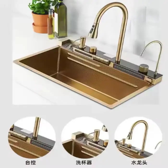 HONGDEC SS304 Biggest Size Kitchen Faucet Sink Smart Sink