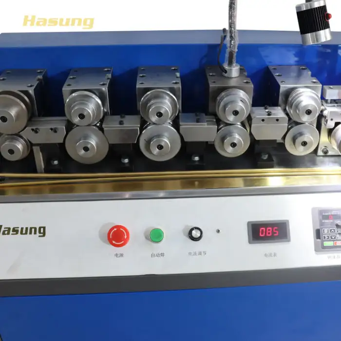 High Quality Double Head Hollow Tube Making Machine with Automatic Soldering For Gold Silver Copper Steel