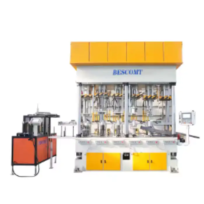 Automatic Multi Station Progressive Mold Deep Drawing Hydraulic Press Machine Provided Transfer Manipulator