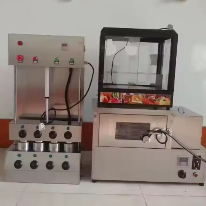 High Efficiency Pizza Cone Rotating Oven Automatic Pizza Cone Warmer Showcase Sugar Cone Rotary Baking Machine