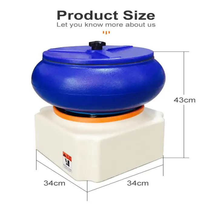 Hajet Jewelry Stone Rock Vibration Polishing Machine Vibratory Tumbler