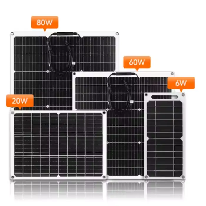 PowMr Flexible Solar PV Panel 300W Max System Voltage 600V Portable Flexible Monocrystalline Solar Panels