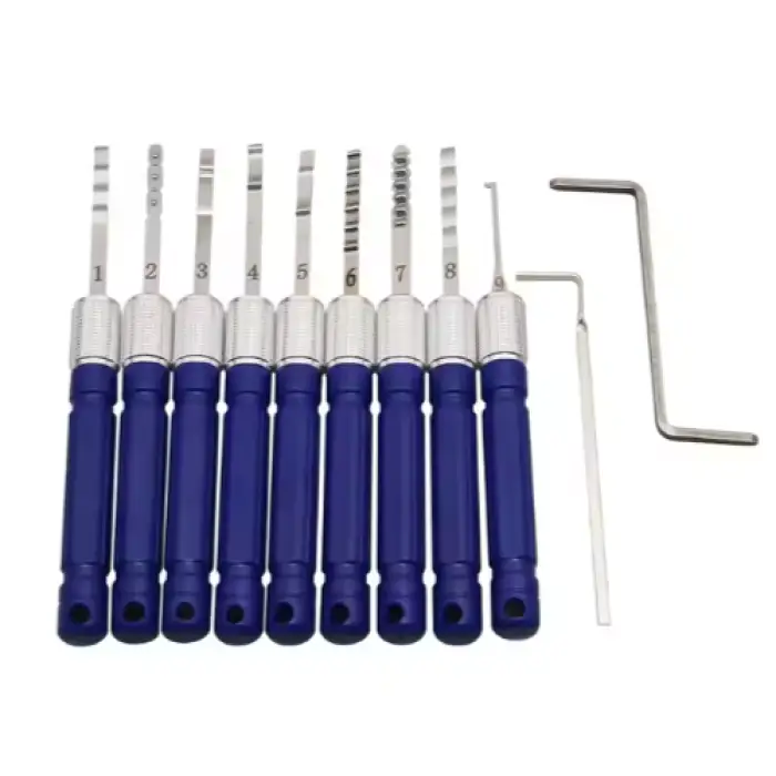 Blue Kaba Lock Picks Tools 11pcs for Kaba Computer Lock Lockpicking Tools Lockpicking Tool Set Locksmith Supplies