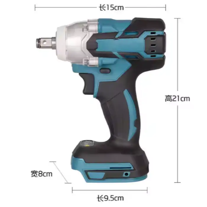 Professional 800NM High Torque Lithium Wrench Cordless Electric Impact Wrench Brushless Power Wrench Tool Sets Vehicle Tools