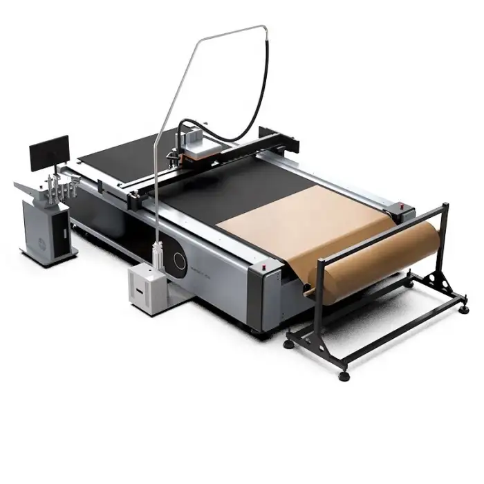 Advertising board cutting system blanket ply fiber digital cutter equipment Acrylic carpet Cutting machine