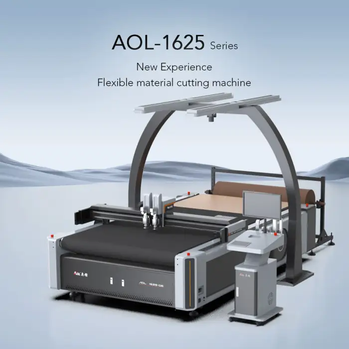 AOL CNC Knife Vibrating Blade Suit Cloth Non-woven Fabric Cutting Machine