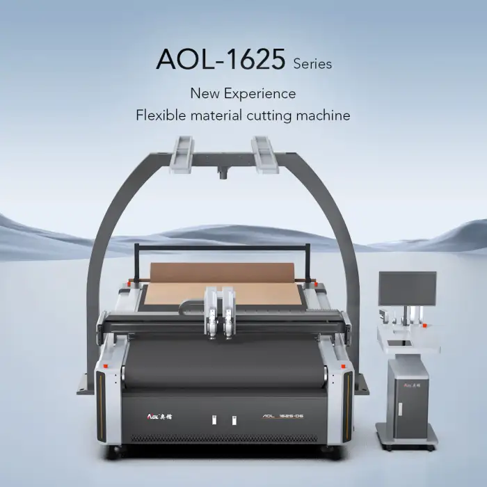 AOL CNC Knife Vibrating Blade Suit Cloth Non-woven Fabric Cutting Machine