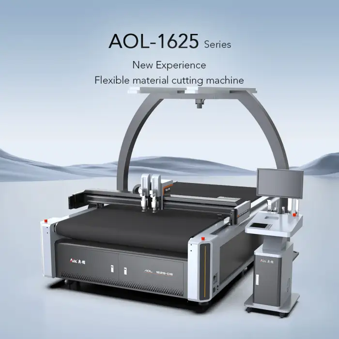 AOL CNC Knife Vibrating Blade Suit Cloth Non-woven Fabric Cutting Machine