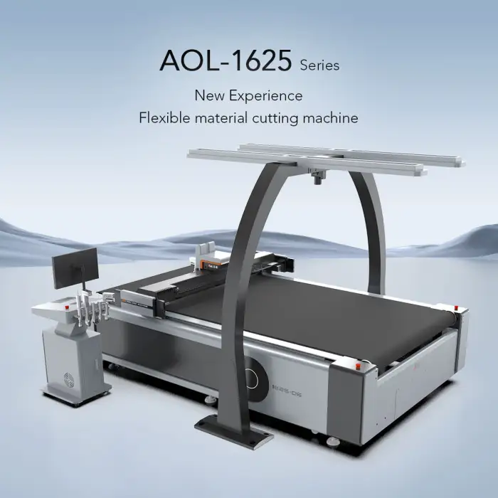 AOL CNC Knife Vibrating Blade Suit Cloth Non-woven Fabric Cutting Machine