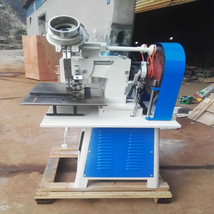 Paper Bag Semi-Automatic Double Head Eyelet Machine