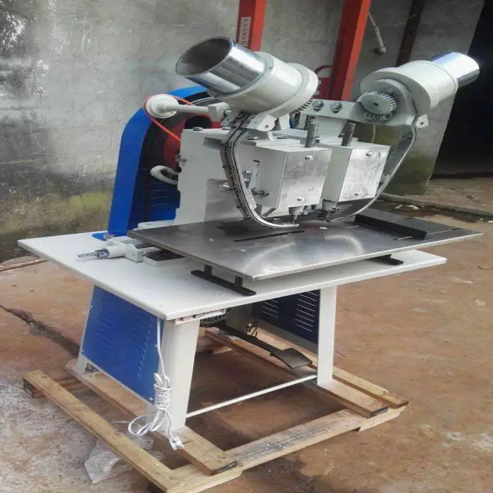 Paper Bag Semi-Automatic Double Head Eyelet Machine