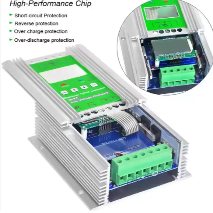 Controller 1000W MPPT Wind and Solar Hybrid Charge Controller 600W Wind and 400W Solar 12v 24V