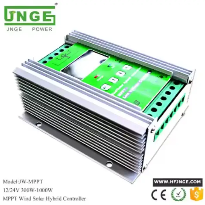 JNGE MPPT 12V 24V 48V Wind Solar Hybrid Controller With RS485 WIFI Module for 1000W Wind Turbine and 1500W Solar Energy System