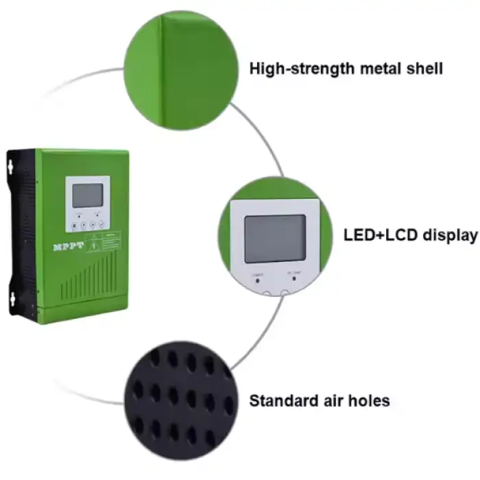 30a 40a 50a 60a 24V 48v With Interface Mppt Regulator Solar Controller