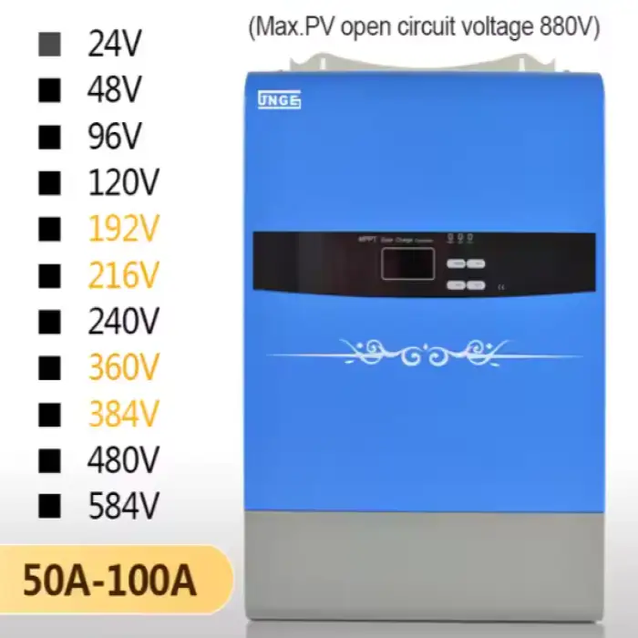 480V 384V 50A 80A 100A 240V Solar Charge Controller