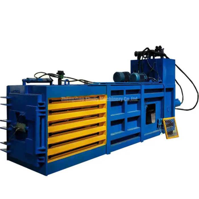 Semi-automatic Hydraulic Waste Paper Horizontal Baler Machine Cardboard Hydraulic Baler Machine