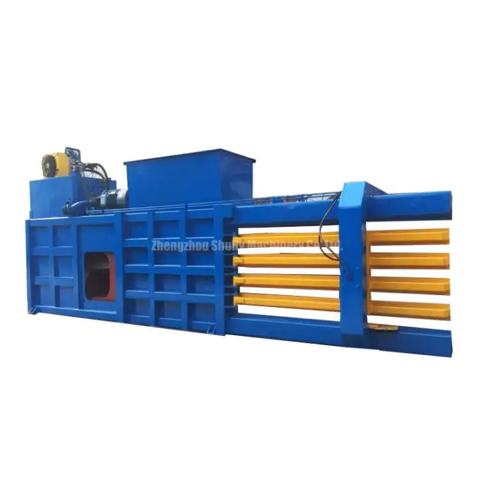 Semi-automatic Hydraulic Waste Paper Horizontal Baler Machine Cardboard Hydraulic Baler Machine