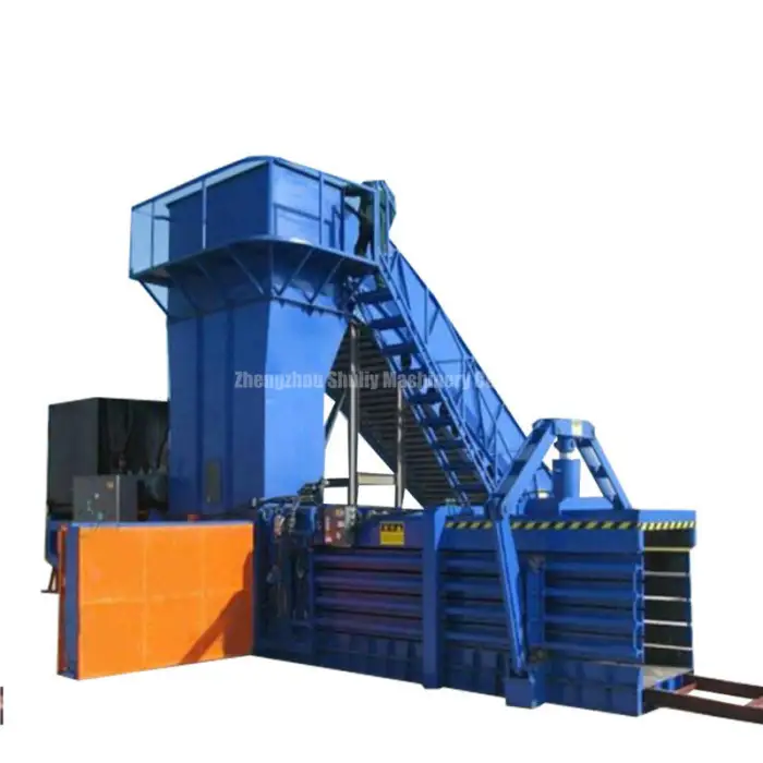 Semi-automatic Hydraulic Waste Paper Horizontal Baler Machine Cardboard Hydraulic Baler Machine