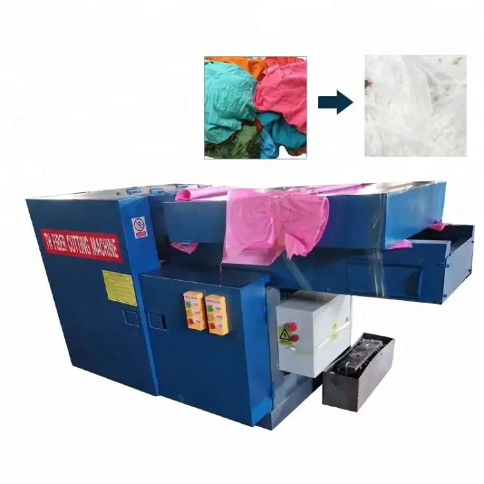 Round Knife Hydraulic Fiber Cloth Cutter and Recycling Machine for Sale