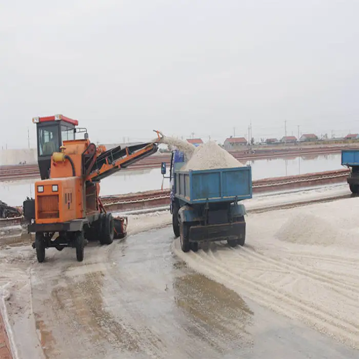 Tractor Electric diesel Power Sea Salt Harvesting Machine High Efficiency Salt Crushing and Harvesting Equipment