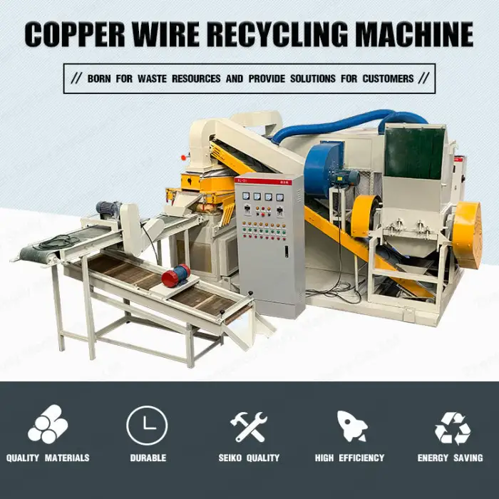 Copper Cable Grannulator White Copper Millbery Scrap Copper Wire Scrap Electric Wire Recycling Machine Manufacturers