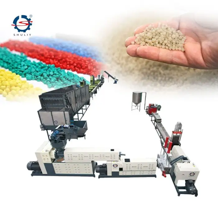 PP PE HDPE LDPE LLDPE Plastic Pelletizer Pelletizing Granules Making Granulator Machine